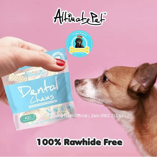 [MINI BAG 40G] ALTIMATE PET XƯƠNG GẶM DENTAL CHEWS CHO CHÓ