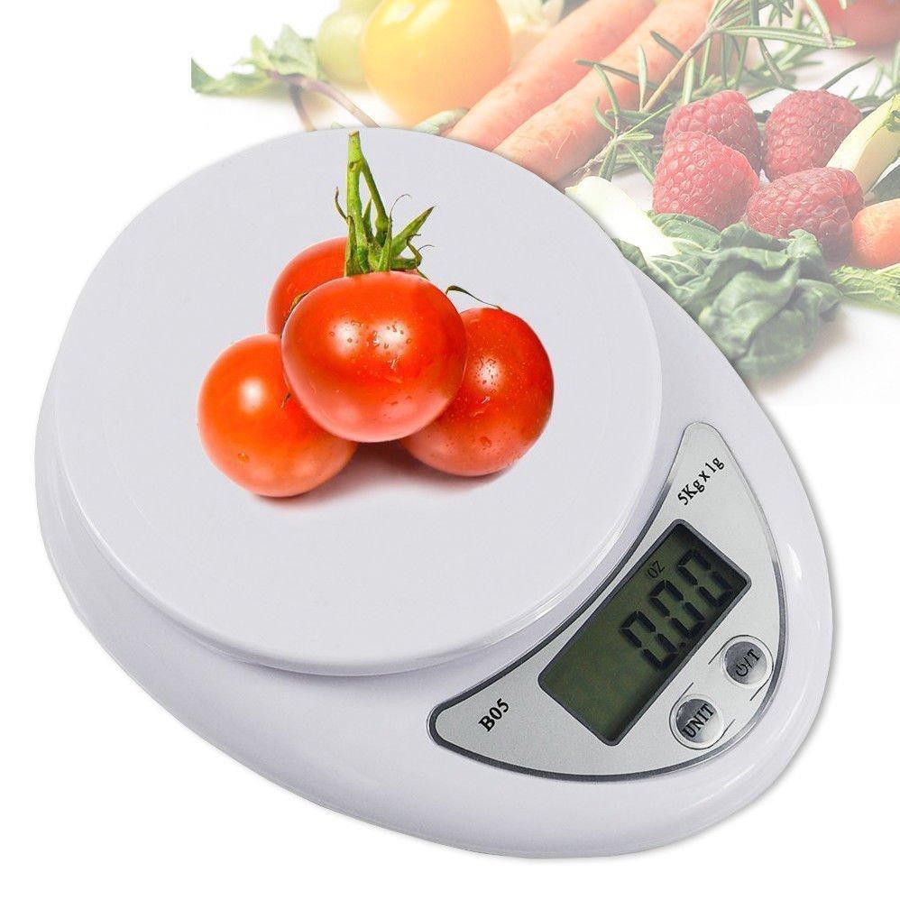 Cân điện tử nhà bếp mini electronic kitchen scale cân thực phẩm 1g - 5kg kèm pin