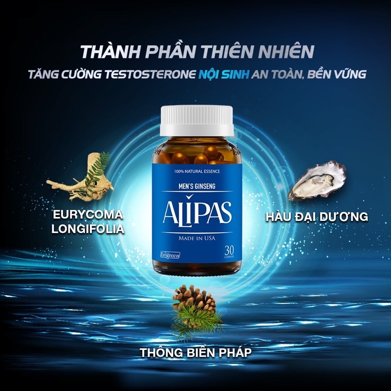 SÂM ALIPAS VIÊN UỐNG TĂNG CƯỜNG SINH LÝ NAM