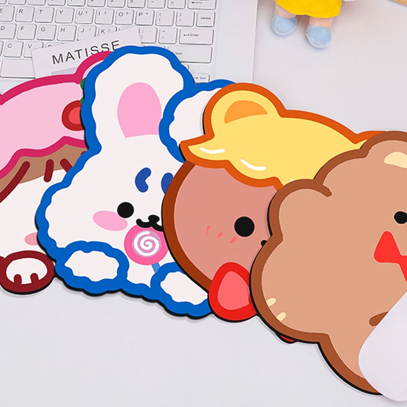 LÓT CHUỘT HÌNH THÚ DỄ THƯỠNG NHIỀU HÌNH CUTE CHỐNG THẤM NƯỚC CHỐNG TRƠN TRƯỢT - MIẾNG PAD LÓT KÊ HÌNH GẤU NGỖ NGHĨNH ĐAN