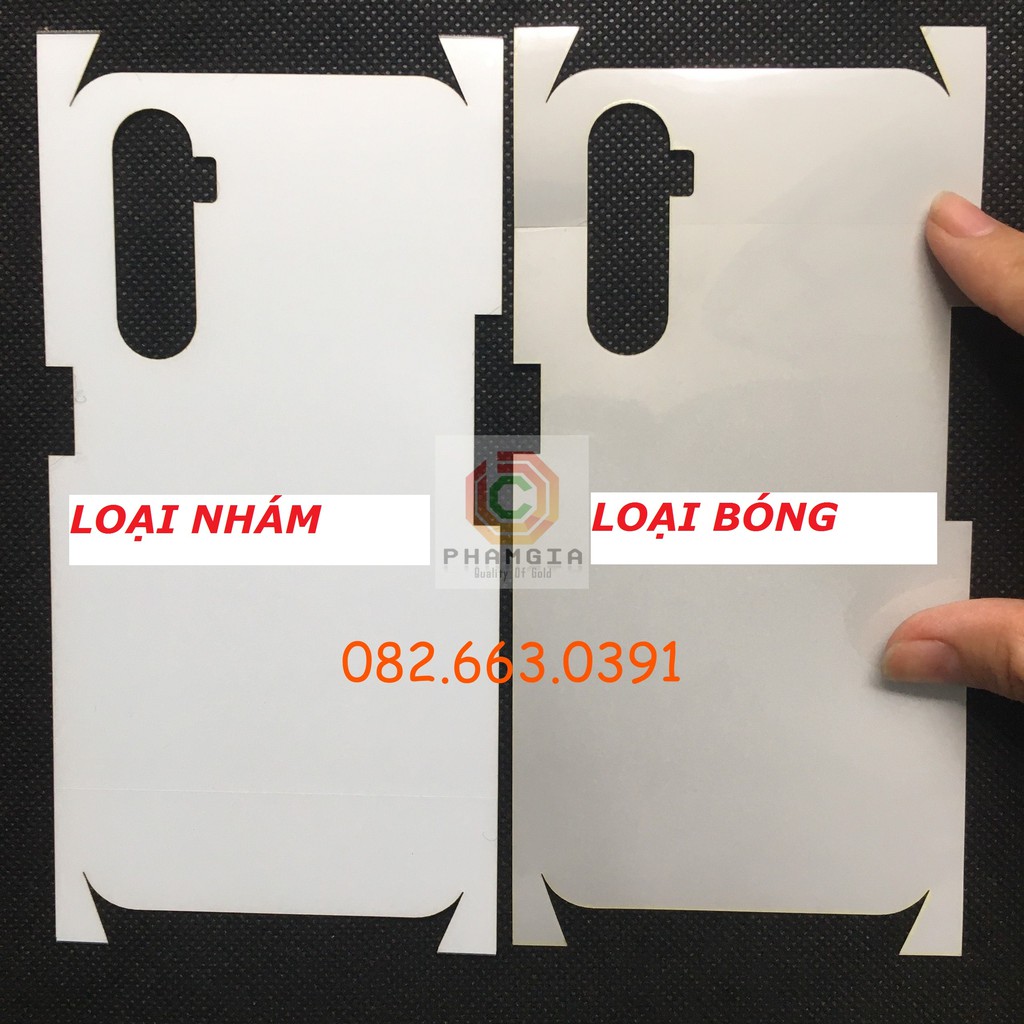 Dán PPF bóng, nhám cho Realme X2 màn hình, mặt lưng, full lưng viền siêu bảo vệ