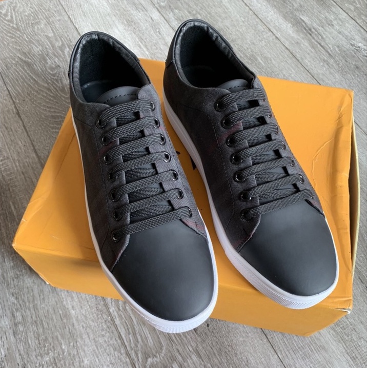 Giày nam sneaker BURBERRY, giày thể thao cổ thấp sang trọng lịch lãm trend 2021 full box - LUX STORE