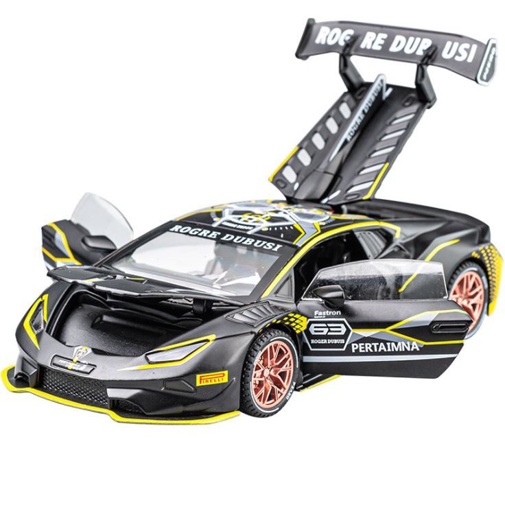 Siêu xe ô tô mô hình kim loại Lambo Racing Huracan tỷ lệ 1:32