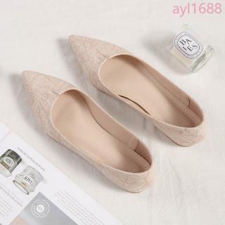 Giày Búp Bê Nữ Mũi Nhọn Size Lớn