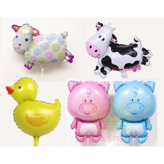 Bóng kiếng hình các con vật con bò, cừu, vịt, heo xanh, heo hồng