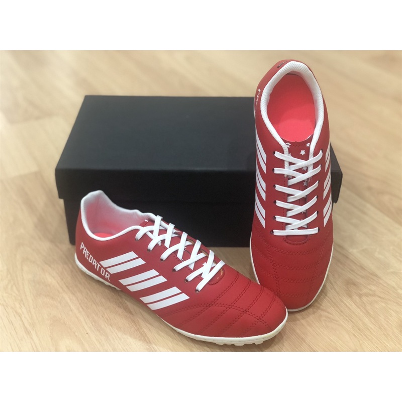 Giày đá bóng Predartor đế su -đỏ sọc trắng(size39-43)