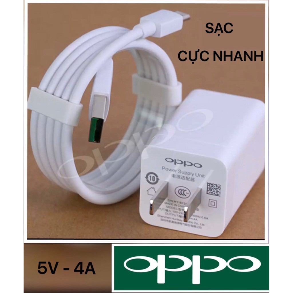 [CAM KẾT SẠC NHANH]- BỘ CÓC SẠC OPPO ZIN 4A FULLBOX - BỘ SẠC ĐIỆN THOẠI CỰC NHANH VOOC OPPO 4.0 AK779 F9, F9 Plus A37