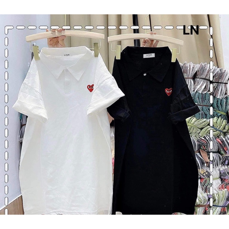 Áo polo tim mắt LN11