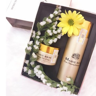[ TẶNG NƯỚC HOA HỒNG ] KEM DƯỠNG TRẮNG DA MẶT CAO CẤP MAGIC SKIN WHITENING FACE CREAM