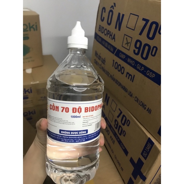 Cồn 70 độ BIDOPHA 1 Lít (CHÍNH HÃNG)