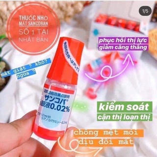Dung dịch nhỏ mắt Sancoba