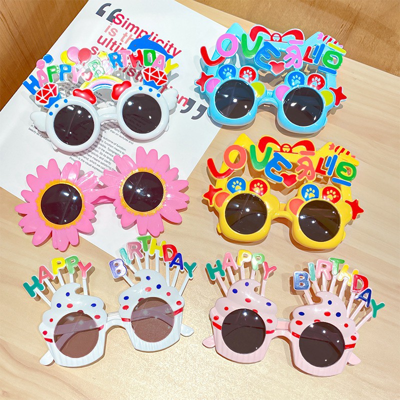 Kính Mát Họa Tiết Hoạt Hình Vui Nhộn Phong Cách Hàn Quốc Cho Bé