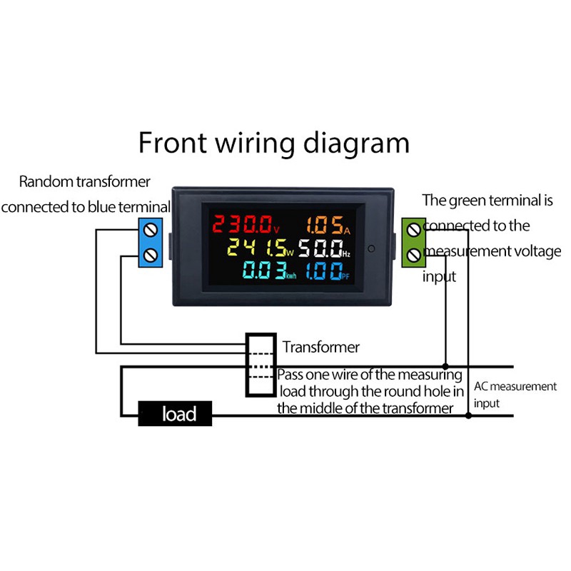 Máy Đo Tần Số Năng Lượng Điện Lcd Kỹ Thuật Số D69-2058