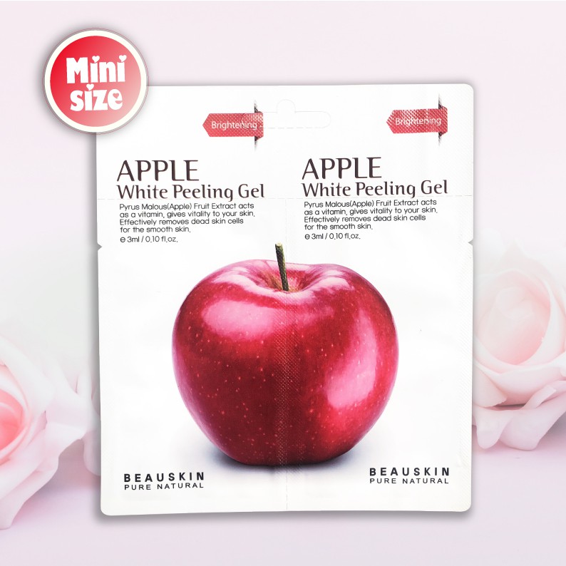 Combo 5 gói tẩy da chết sáng da sạch mụn Apple White Peeling Gel minisize