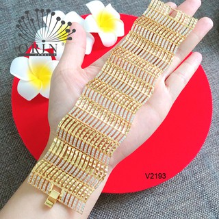 Vòng tay nữ, lắc tay nữ lắc sóng lớn bền màu thiết kế cao cấp Orin V2193