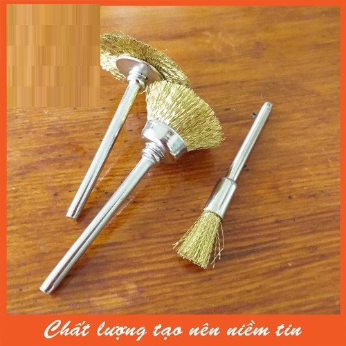 Com bo 3 chổi cước đánh rỉ,gắn máy khoan