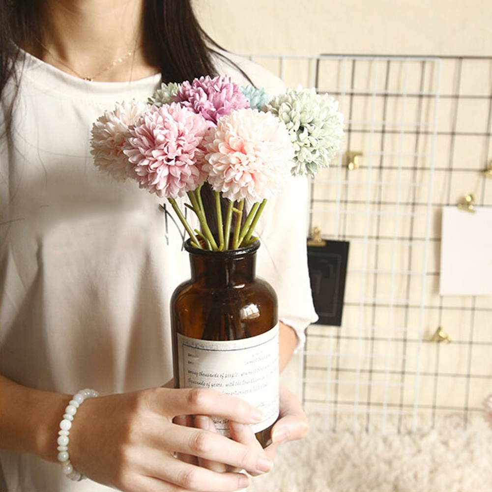 Hoa bồ công anh nhân tạo trang trí tiệc cưới diy