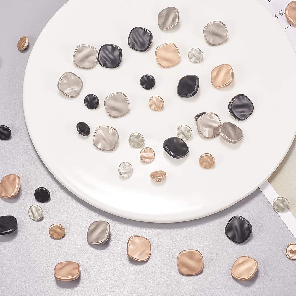 Cúc kim loại cao cấp, cúc vuông, phù hợp áo vest nam và nữ, áo khoác măng tô, áo khoác dạ 1,2cm 1,8cm