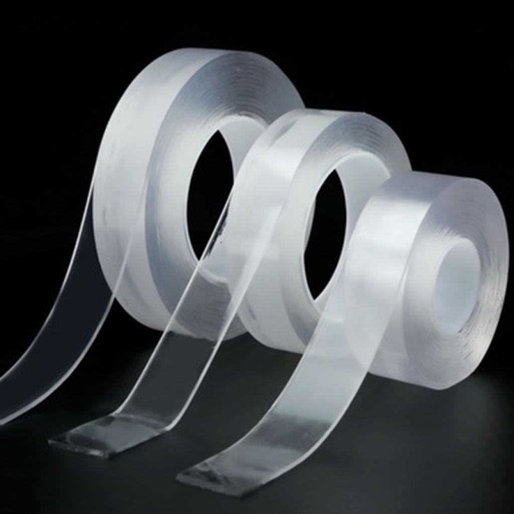 Băng keo dán hai mặt nano trong suốt chống thấm nước có thể tái sử dụng tiện lợi