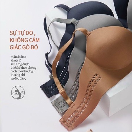 Áo Lót Nữ SU Đúc Nâng Ngực Thông Hơi Không Gọng Nâng Ngực Bàn Tay Chống Hằn Mỡ - S03