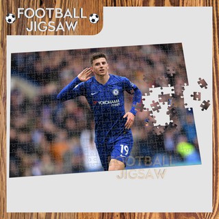 [TRANH GỖ XUẤT KHẨU] Tranh xếp hình cầu thủ mason mount club chelsea, bộ ghép hình 300-500 mảnh, đồ chơi xếp hình FJ41