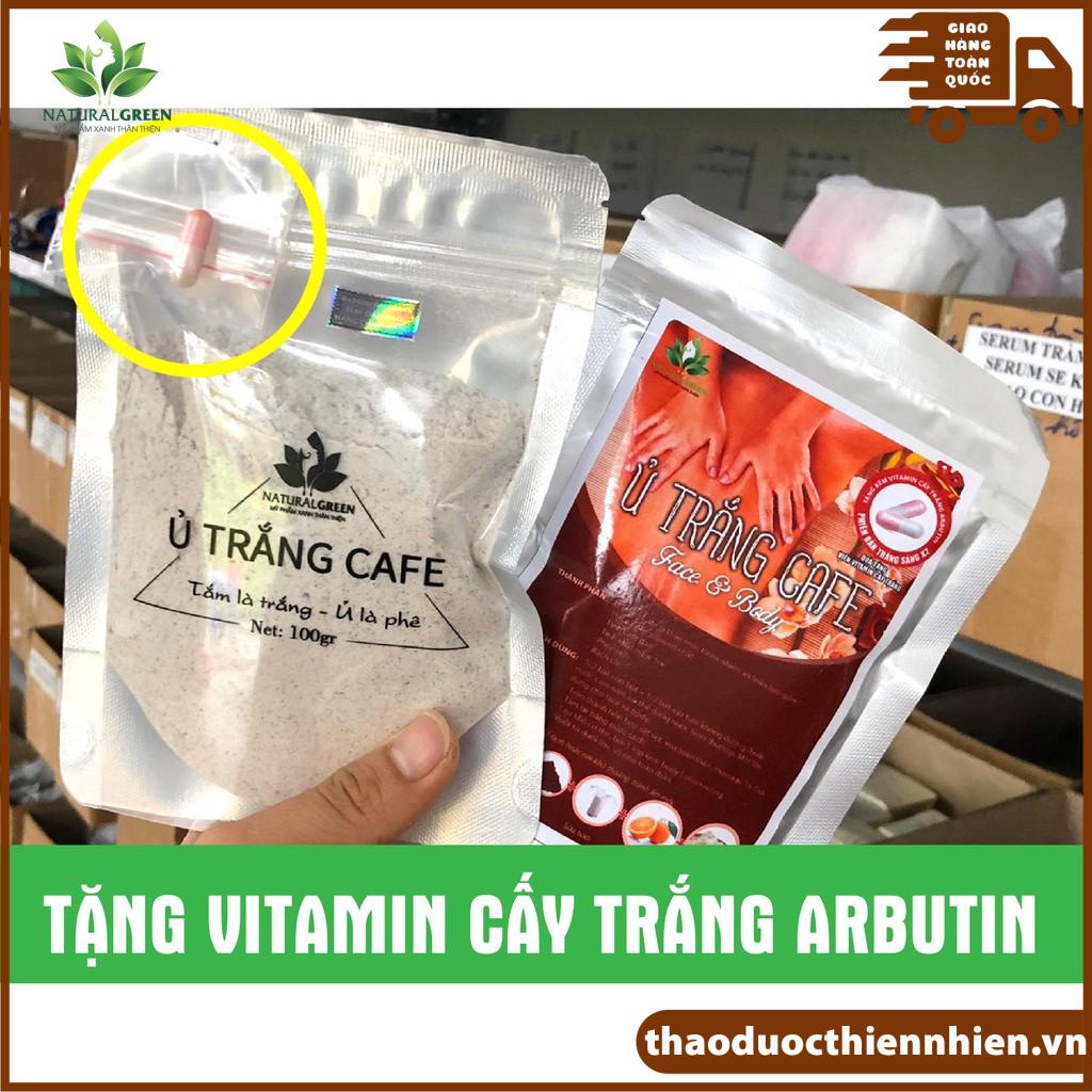( TẶNG VITAMIN KÍCH TRẮNG) tắm trắng cà phê thảo dược,ủ trắng cafe,tẩy tế bào chết cho face và body 100gr