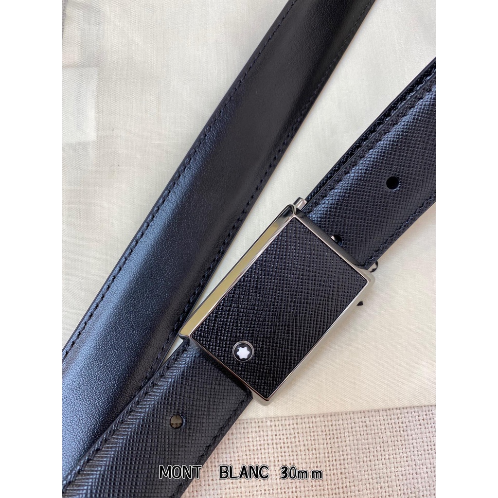 Thắt lưng nam thời trang cao cấp Mont Blanc kiểu dáng lịch lãm, chững chạc