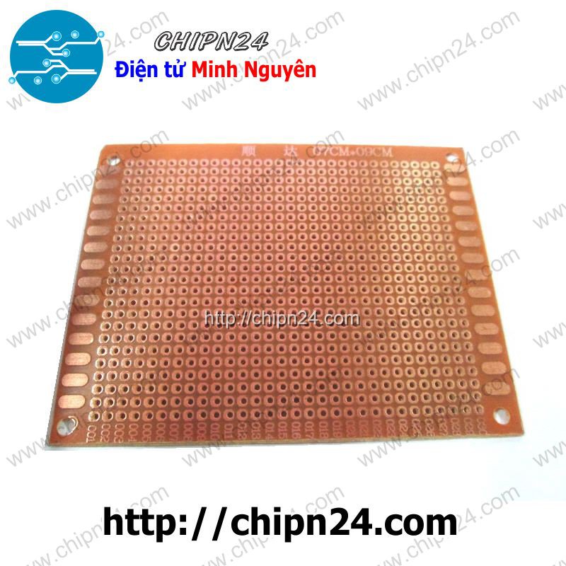 [1 TẤM] Testboard 1 mặt thường 7x9cm (Board đồng đục lỗ PCB, Testboard cắm hàn)