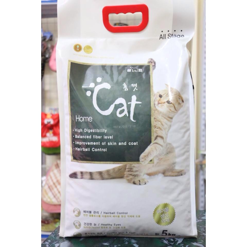 Thức ăn hạt khô cho mèo Hàn Quốc Home Cat bao 5kg