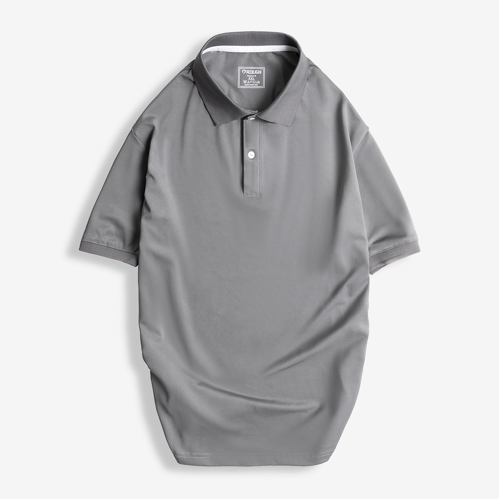 Áo Thun POLO nam cổ bẻ BASIC CVC trơn chống nhăn ROUGH vải cotton 5 màu trẻ trung