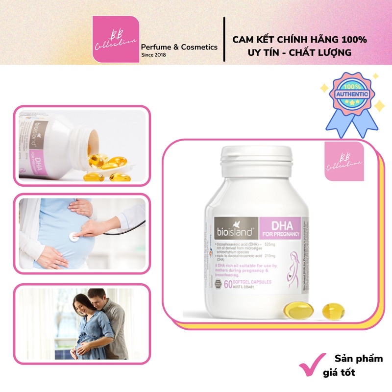 [TEM CHEMIST] DHA Bầu Bioisland 60 Viên, DHA Bioislands Pregnancy Phát Triển Trí Tuệ Cho Bé