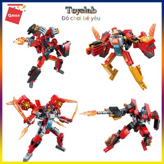 [Toyslab] Đồ chơi xếp hình robot biến hình QMAN 4130