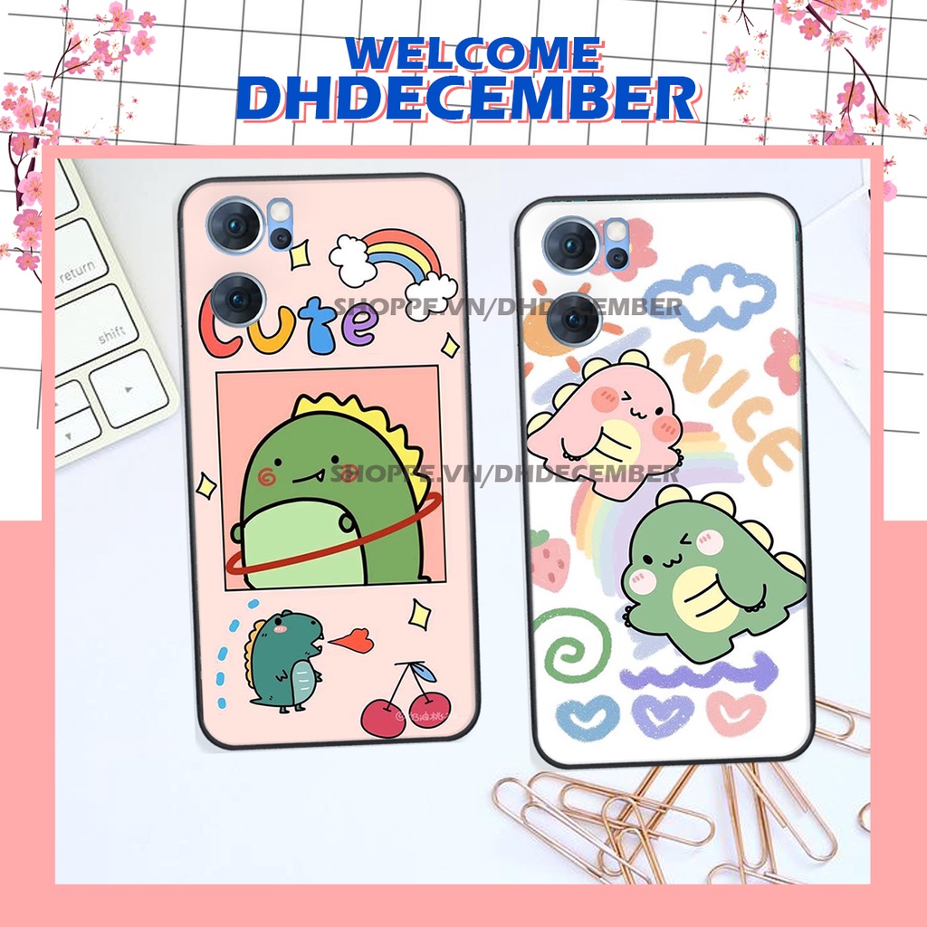 Ốp lưng Oppo RENO 7 5G - ỐP BẢO VỆ CAMERA in hình khủng long , gấu nâu xinh xắn, siêu cute  mà còn vô cùng RẺ -ĐẸP