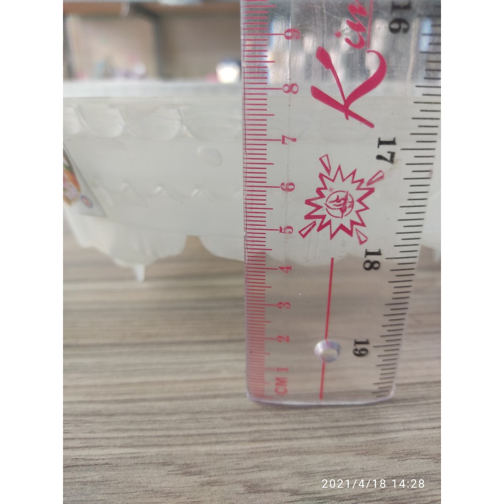 Khuôn nhựa Rau Câu  9 Bông  Hoa Hồng 28 cm x 7 cm Loại Lớn Nhất