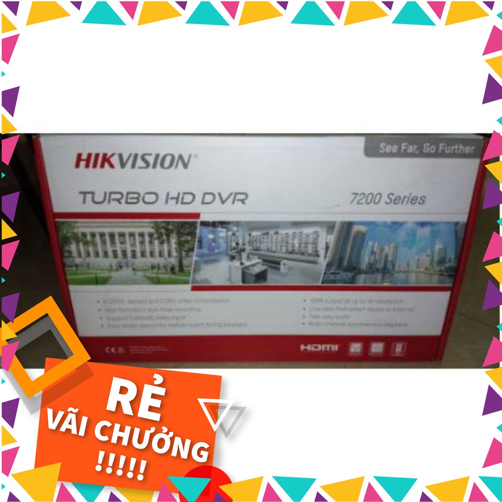 Đầu ghi hình 8 kênh Turbo HD 4.0 Hikvision DS-7208HQHI-K2 - Hàng chính hãng 100% - C