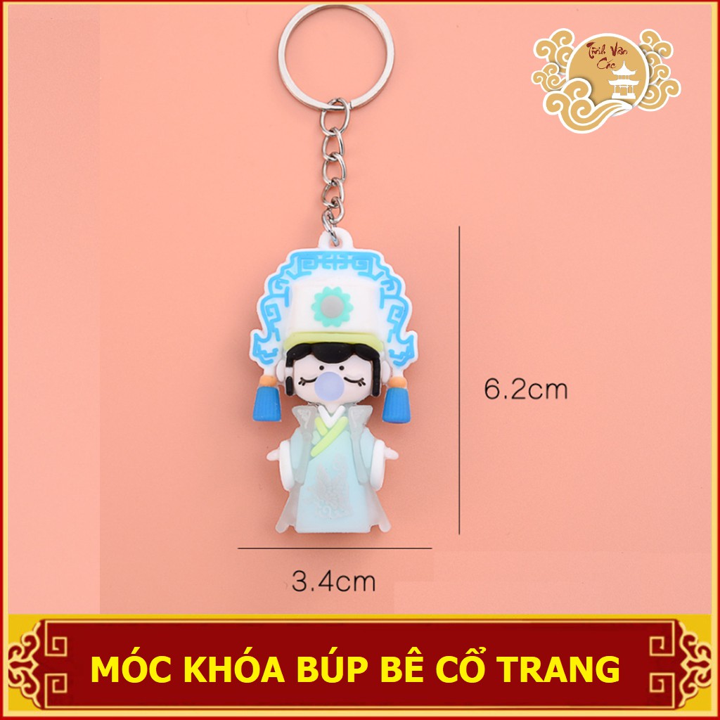 Móc chìa khóa búp bê Lương Sơn Bá cổ trang Tĩnh Vân Các