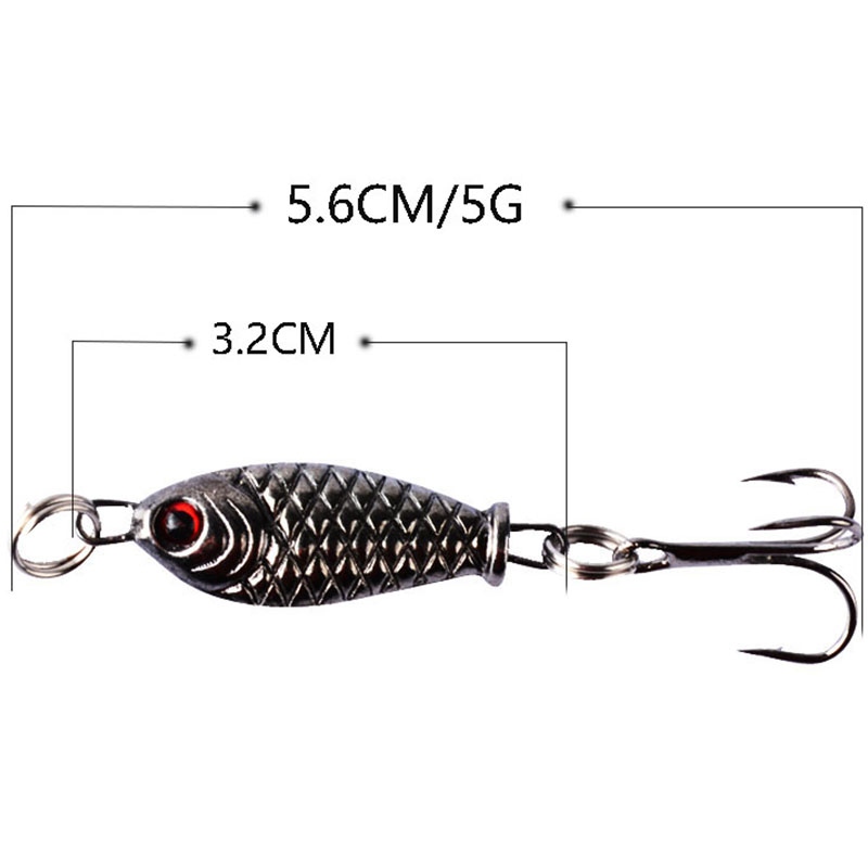 Mồi câu cá nhân tạo bằng kim loại chuyên dụng