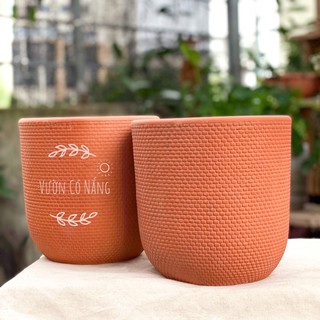 Chậu Đất Nung Họa Tiết Da Rắn, Chậu Đất Nung Trồng Cây Cảnh Cây Kiểng Lá, Cây Bonsai