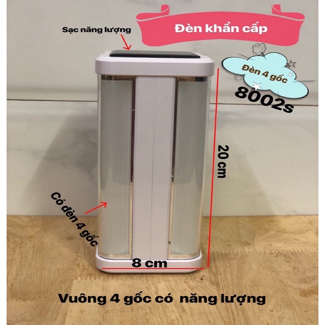 Đèn sạc tích điện led 4 bóng Joykaly YG-8002S