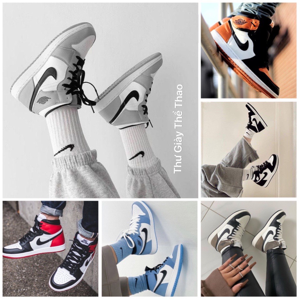 Giày 𝐉𝐨𝐫𝐝𝐚𝐧 1 cổ cao , Giày thể thao jodan , Giày sneaker JD1 high các màu