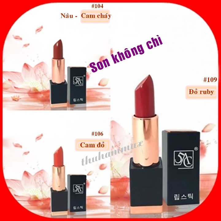 Son môi màu đỏ nâu cam Korea