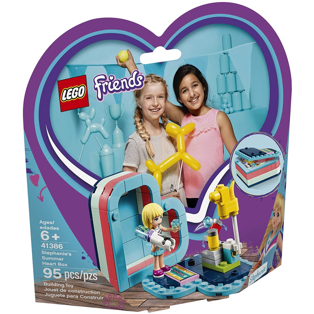 LEGO FRIENDS 41386 Hộp Trái Tim Mùa Hè Của Stephanie ( 95 Chi tiết)