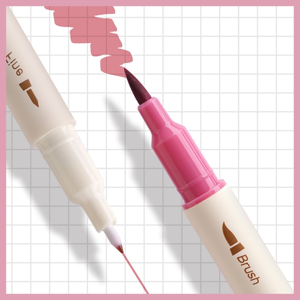 Set 3 bút lông Winzige nhiều màu sắc xinh xắn tiện dụng