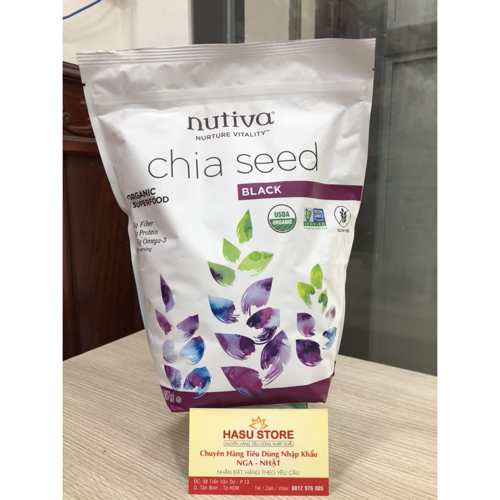 Hạt Chia Nutiva Organic Chia Seed Của Mỹ (907gr)