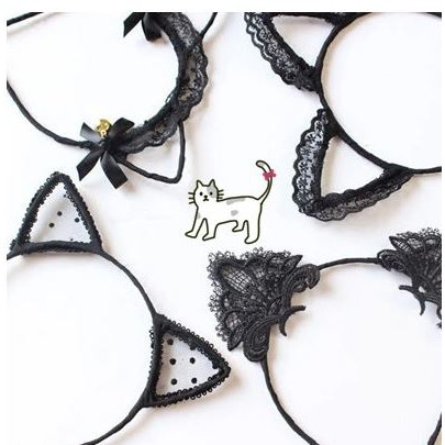 Tai mèo ren Neko, tai mèo ren đen trắng sexy siêu xinh đi chơi, dạo phố, chụp hình, cosplay | BigBuy360 - bigbuy360.vn