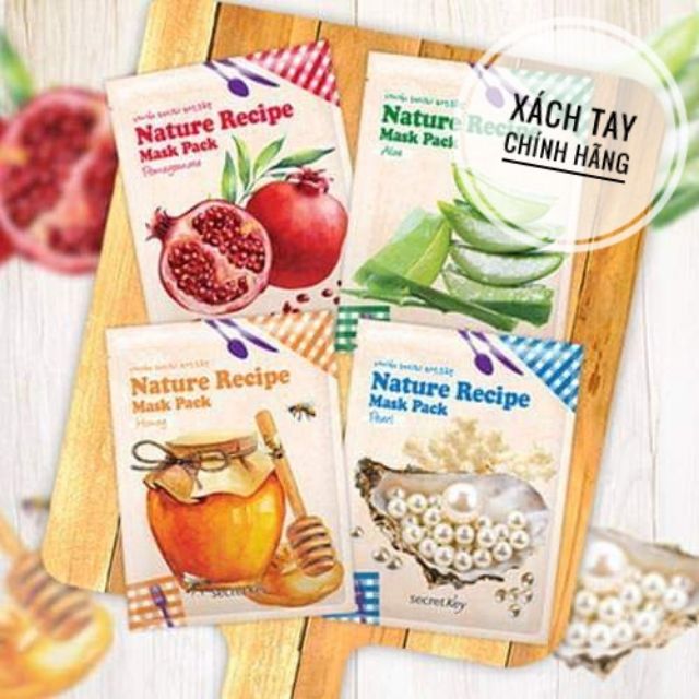 Mặt Nạ Dưỡng Da Secret Key Nature Recipe Mask Pack