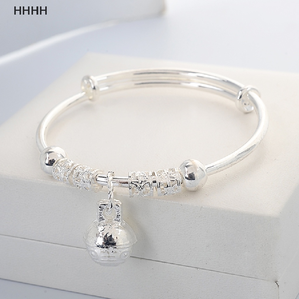 Vòng Tay Mạ Bạc Đính Chuông Phong Cách Cổ Điển Thời Trang