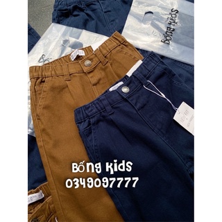 Quần Kaki Bé Trai Basic Lưng Chun GÊ