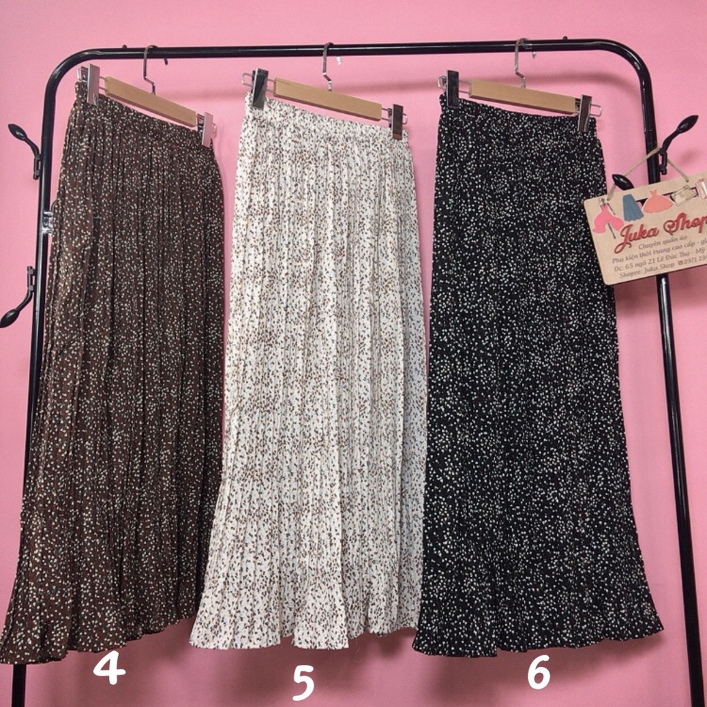 (Sẵn hàng) Chân váy chiffon hoa nhí, chân váy xoè dài dập li nhỏ, hoa nhí ulzzang ( Kèm Ảnh Thật) | WebRaoVat - webraovat.net.vn