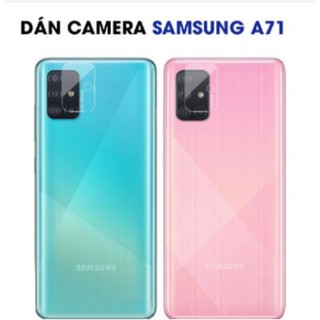 Miếng dán cường lực dẻo nano 10H bảo vệ camera Samsung A71 có lỗ đèn Flash hót
